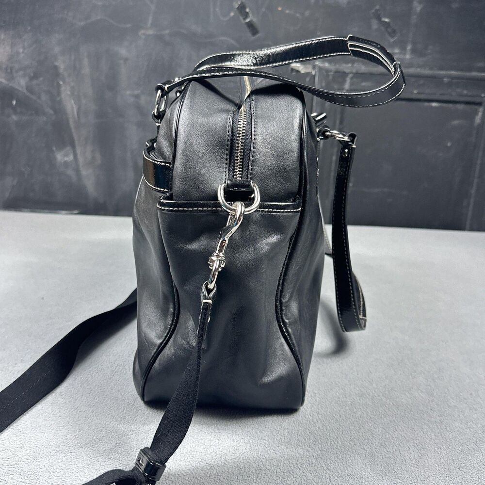 Coach Addison Tote Black Leather Diaper Bag Satchel Shoulder Crossbody F18374 - Picture 3 of 15